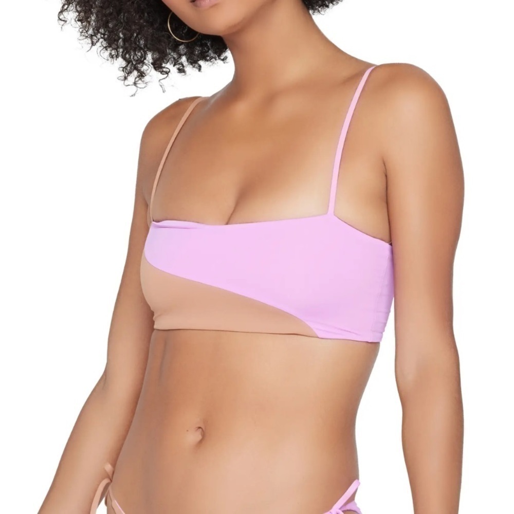 𝅺NWT L*SPACE Ari Bandeu Bikini Top Rosebud Putty
